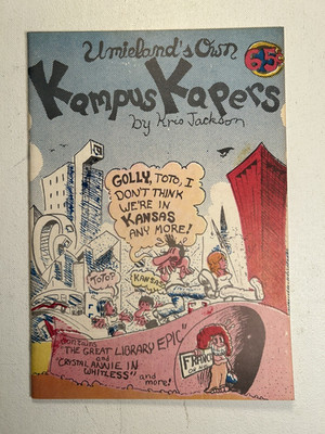 Kampus Kapers underground/mini comix Kris Jackson 1975  signed