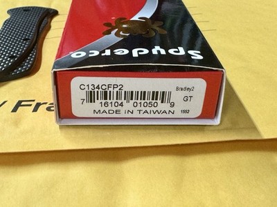 Spyderco Bradley Folder 2 Liner Lock  Carbon Fiber M4 Steel C134CFP2 custom hand