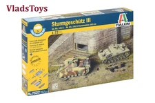 Italeri Plastic Model kit 1/72 StuG STURMGESCHUTZ III 2 kits 7522