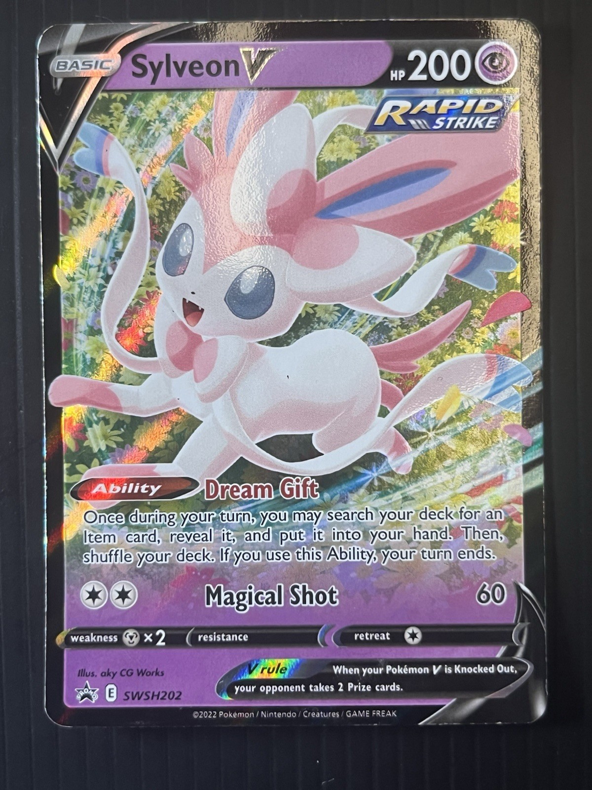Sylveon V Pokemon SWSH202 Black Star Promo NM