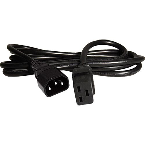 Cablenet 3m C14 - C19 Black PVC 1.5mm Power Lead