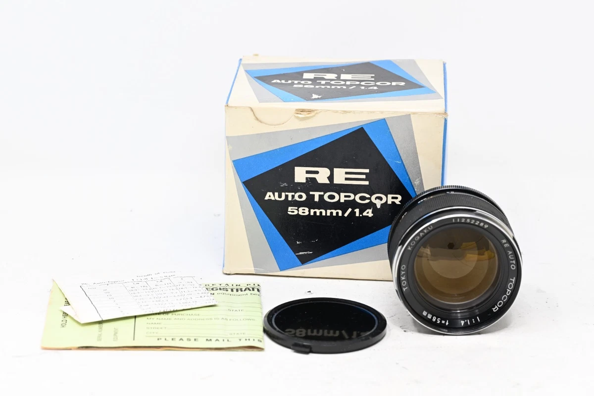 レンズ(単焦点) topcon RE auto TOPCOR 58mm f1.4 銘玉中の銘玉と言われたレンズ。Re Auto Topcor 58mm f1.4（トプコール