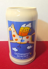 Official 1999 Oktoberfest Rastal 1Liter Beer Stein Mug Munich Germany Horse Love