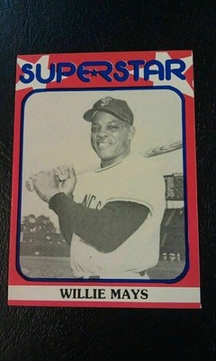 Willie Mays San Francisco Giants Pink Superstars 1982 Second Series Oddball
