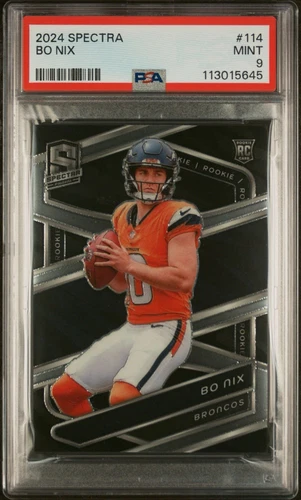 2024 PANINI SPECTRA #114 BO NIX ROOKIE RC PSA 9 MINT LOW POP