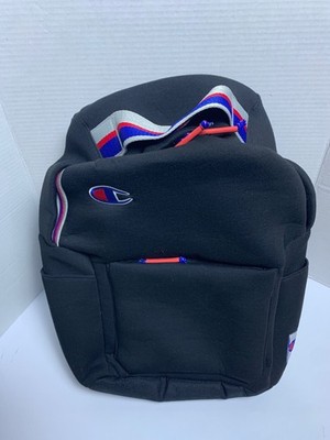 Champion Laptop Pocketed Backpack Black w/Red & Blue Logo