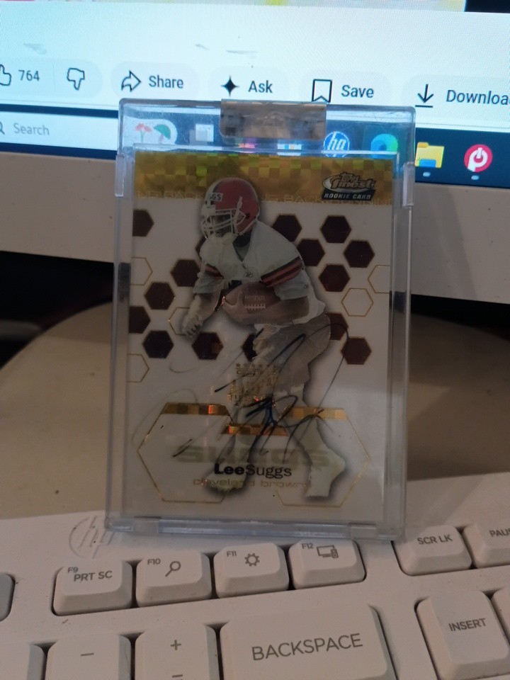 Lee Suggs Finest #137 Autograph-Gold Refractor