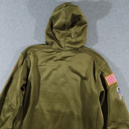 Nike Washington Redskins Hoodie Men XL Green Salute to Service Digital Camo - Picture 7 of 10