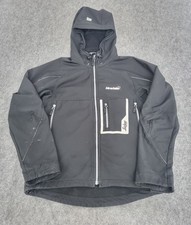 Snickers Jacket Mens Medium 1219 Softshell Windproof Water Repellent Hooded