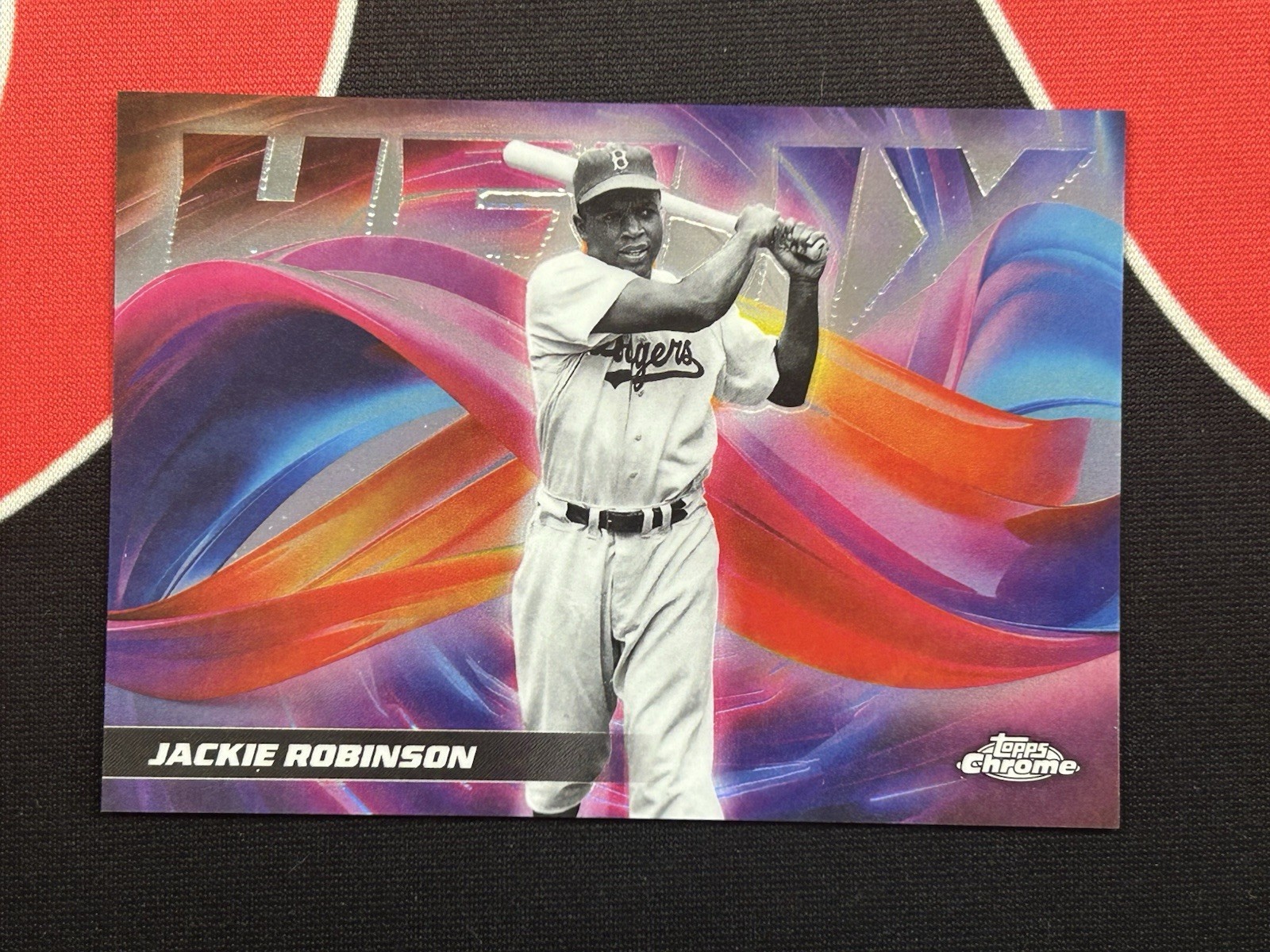 2025 Topps Chrome Update Jackie Robinson Helix #HX-21 SSP Case Hit Dodgers