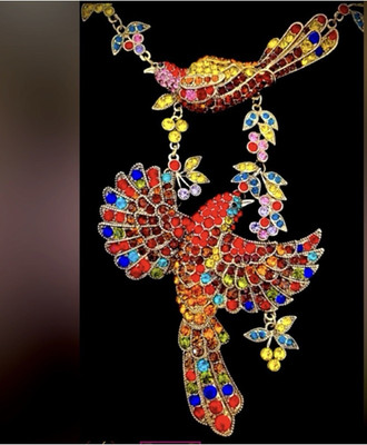 Heidi DAUS   COME FLY WITH ME   Mary Poppins Beaded Swarovski Crystal Necklace 