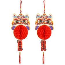 2PCS Newyear Horse Year Hanging Ornament   Festive Party, Chinese-Style Gift,...