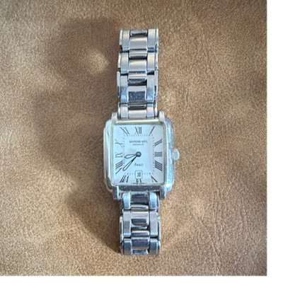 RAYMOND WEIL Saxo Stainless Steel Wristwatch Water Resistant White Dial