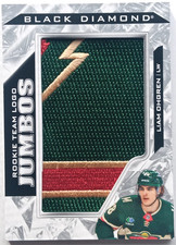 2024-25 Black Diamond Rookie Team Logo Jumbos Liam Ohgren Wild Canucks