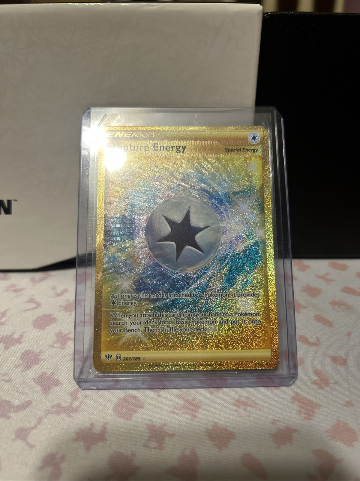 Capture Energy (Secret) 201/189SWSH03: Darkness Ablaze Holo NEAR MINT Pokemon
