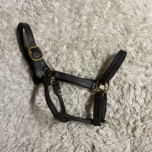 Brown Leather Horse Size Halter