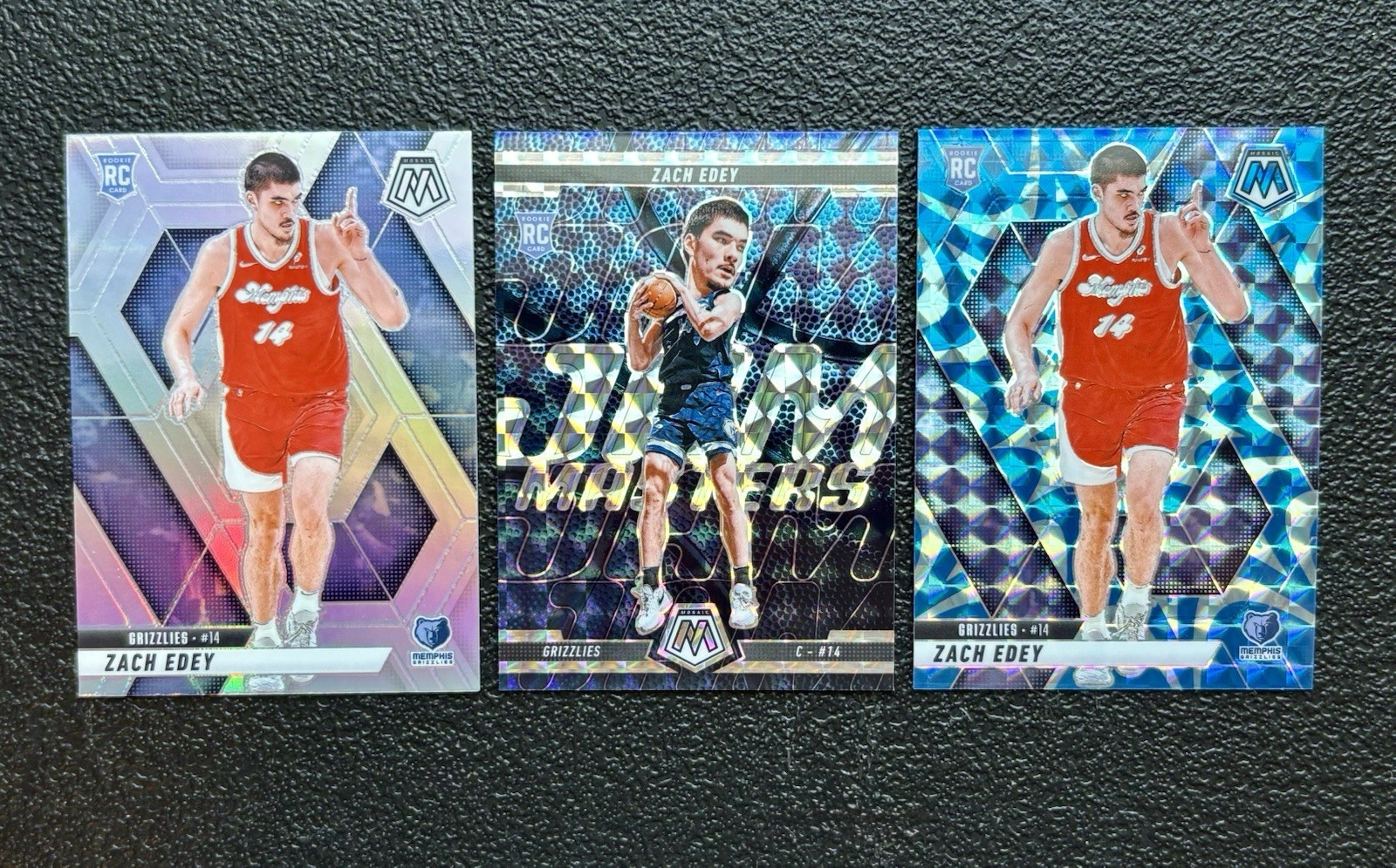 2024-25 Mosaic ZACH EDEY True Silver Prizm Rookie RC #248 SP! *Grizzlies