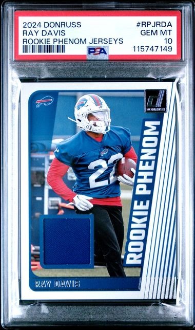 Ray Davis Panini Donruss Rookie Phenom Jerseys #RPJRDA Base