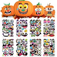 Halloween Pumpkin Face Stickers Halloween Pumpkin Decorating Stickers
