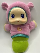 Hasbro Playskool Gloworm 2011 Glow Worm Pink Green Lights Up Lullabies Works
