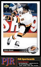 Greg Adams 1992-93 Upper Deck #192 Vancouver Canucks