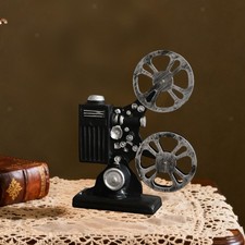 Movie Film Projector Model Props Vintage Style Gift Collectible Decoration for