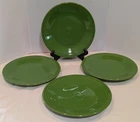 FIESTA Dinner Plates 10.5" Meadow Green Fiestaware Set of 4 Homer Laughlin NEW