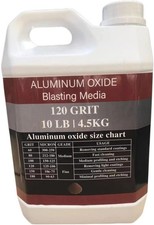 Aluminum Oxide 10 Lbs 120 Grit Sand Blasting Abrasive Media Cabinet Gun Blast Aluminum Oxide 10 Lbs 120 Grit Sand Blasting Abrasive Media Cabinet Gun Blast