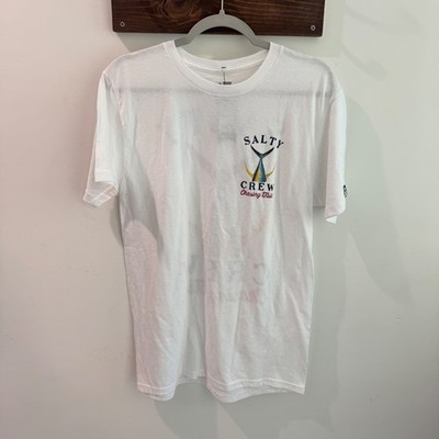 Salty Crew Mens Tailed SS Tee White Chasing Tail Graphic T-Shirt Medium NWT