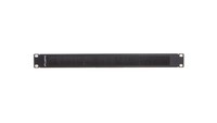 BüRstenleiste 19 Zoll 1HE SchrankzubehöR AK-1101-B Schwarz