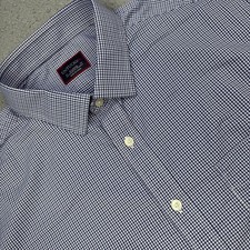 UNTUCKit Shirt Mens XL Blue Gingham Ducale Stretch Button Down Long Sleeve
