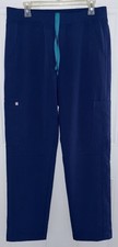 FIGS NURSE AXIM STRAIGHT LEG DEEP ROYAL CARGO SCRUB PANTS MENS LARGE TALL NWOT