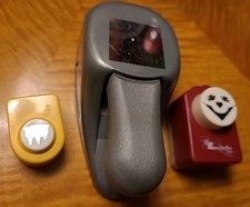 EK Success Whale Tail Square 1 3/8 2 Inch Punches Paper Punch Lot of 3 Crafts