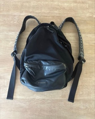 Givenchy Studded Backpack Black Nylon Leather Menâ  s
