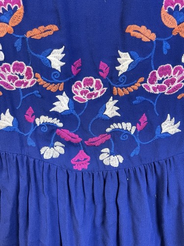xhilaration Embroidered Dress Tunic Women XXL Multicolored Floral Boho Peasant - Picture 4 of 12