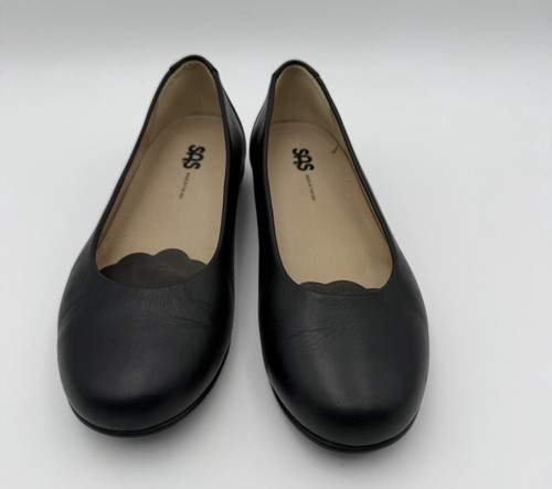 SAS Ballet Flats Black Women’s Size 9.5 W Shoes Comfort Round Toe Made In USA