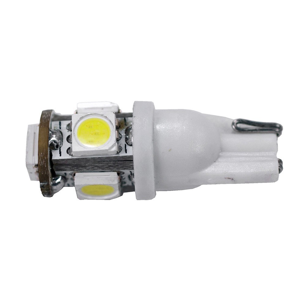 Lampadine LED T10 W5w 5 Smd CANBUS 12V Luce Posizione Targa Bianco Auto - Miniatura 5