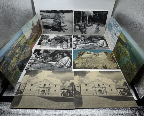 LOT OF 12 LARGE FORMAT INDIAN POSTCARDS 1970'S/80'S one postal used