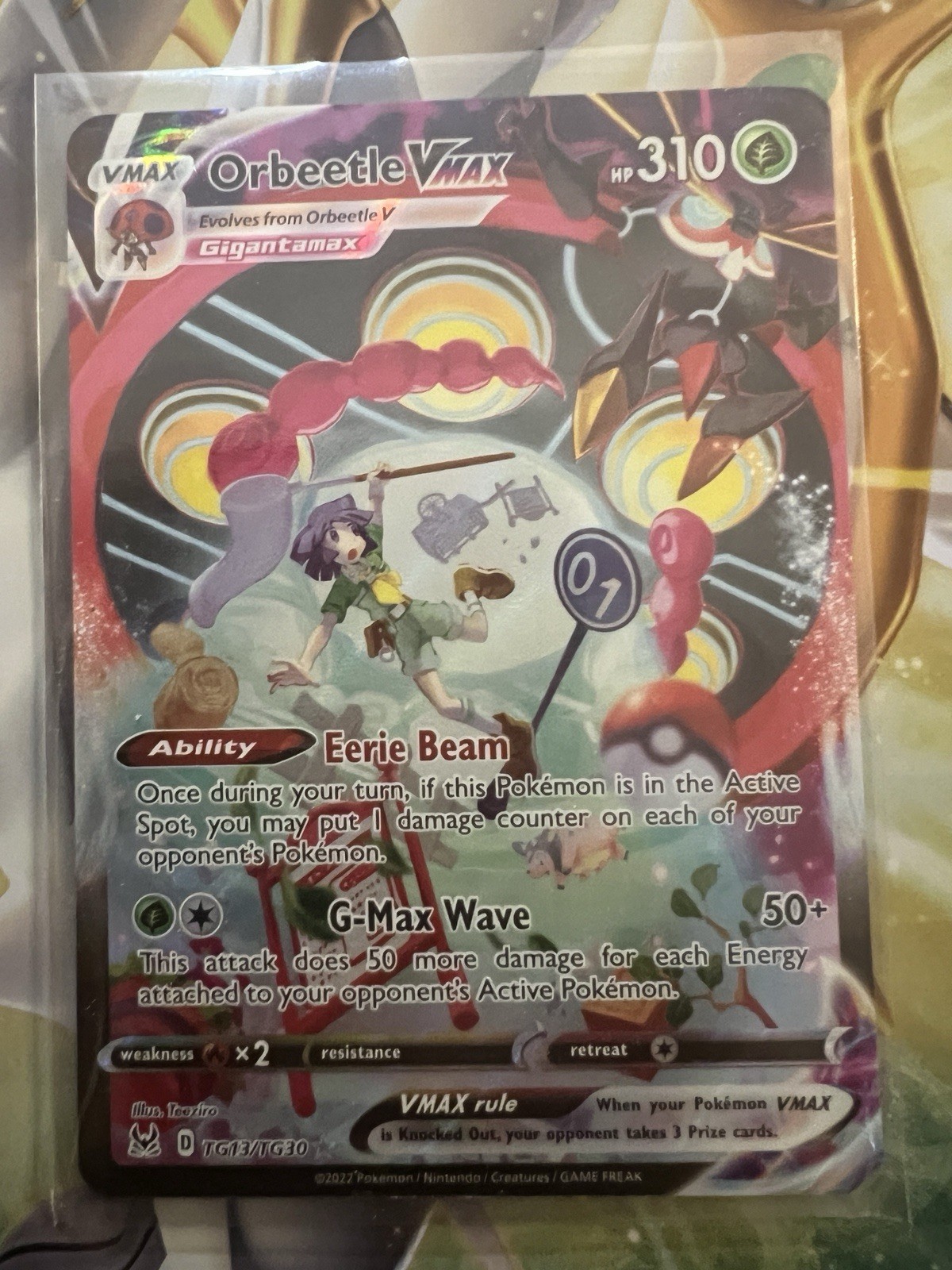 Orbeetle VMAX TG13/TG30 Lost Origin Ultra Rare Pokemon Card NM/M
