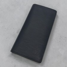 Louis Vuitton Epi Portefeuille Brazza Long Wallet Navy