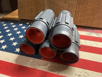 5 x RobRoy PRCPLG-3/4 Plasti-Bond Threaded PVC-Coated Conduit Couplings, 5-Pack