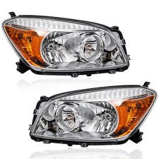 Clear Headlights Assembly Left Right Pair For 2006 2007 2008 Toyota Rav4