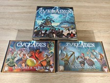 Gravedad Juego de Mesa Cícladas / Cícladas Alemán Nuevo + 2 Extensiones