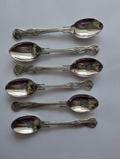 KINGS Pattern EPNS A1 SHEFFIELD ENGLAND Silver Plated Cutlery Six Teaspoons