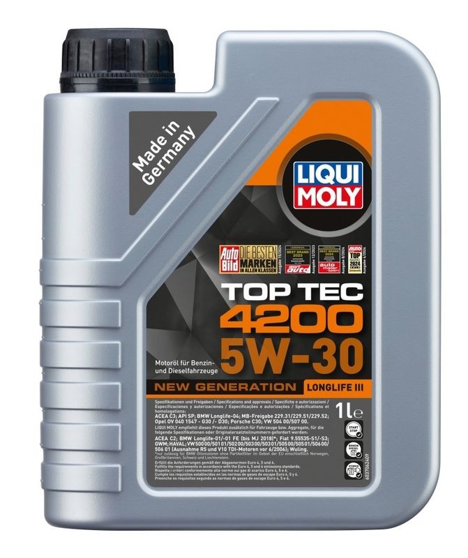 Huile moteur LIQUI MOLY 8972 lubrifiant synthétique haut de gamme 5W30 C3