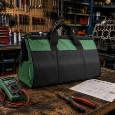 Oxford Tool Bag Woven Handles Work Storage Black Trim