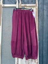Made in Italy Cotton/Needlecord Boho Trousers Various Colours One Size 10-22