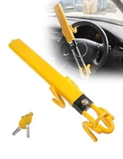 Tevlaphee Steering Wheel Lock - Heavy Duty Antitheft Device and Car Security Loc