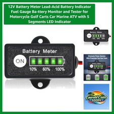 12V Battery Meter Lead-Acid Battery Indicator...