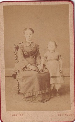 C. Breuer CDV - Mother with Child - Solingen 1870s